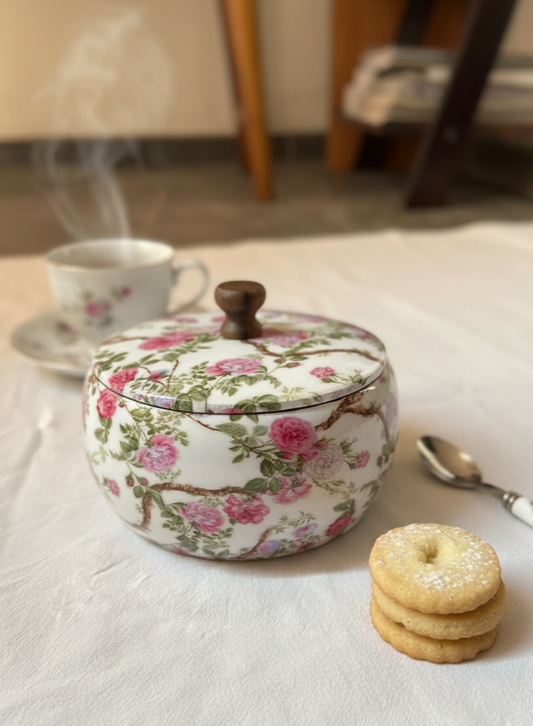 Bring Timeless Elegance to Your Kitchen: Introducing Our New Floral Wooden Roti Box.