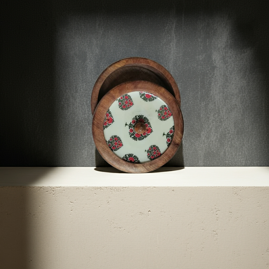 Hue of Red Collection – Bold & Elegant Wooden Tableware
