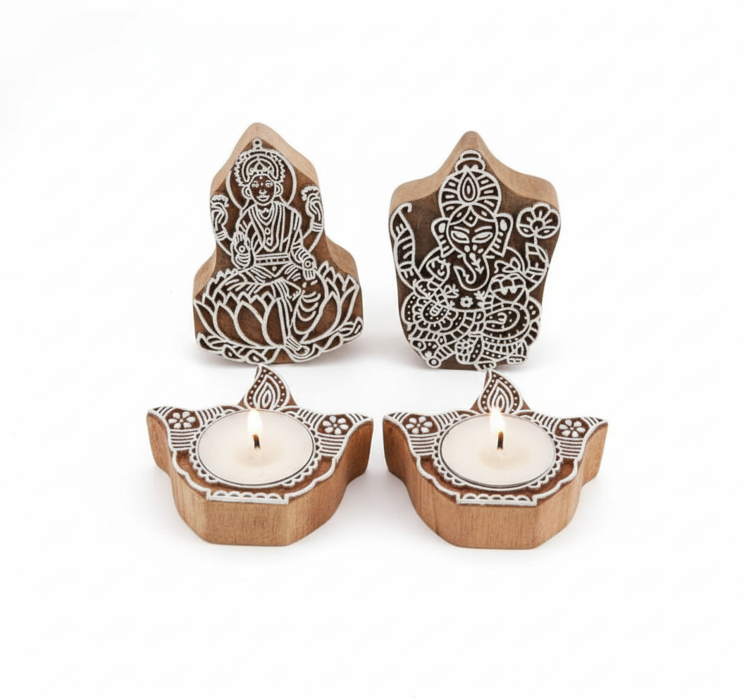 Radiant Blessings: Laxmi & Ganesha Idol Pooja and Home Decor Set