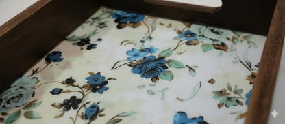 Host's Dream Blue Petal Tray Set