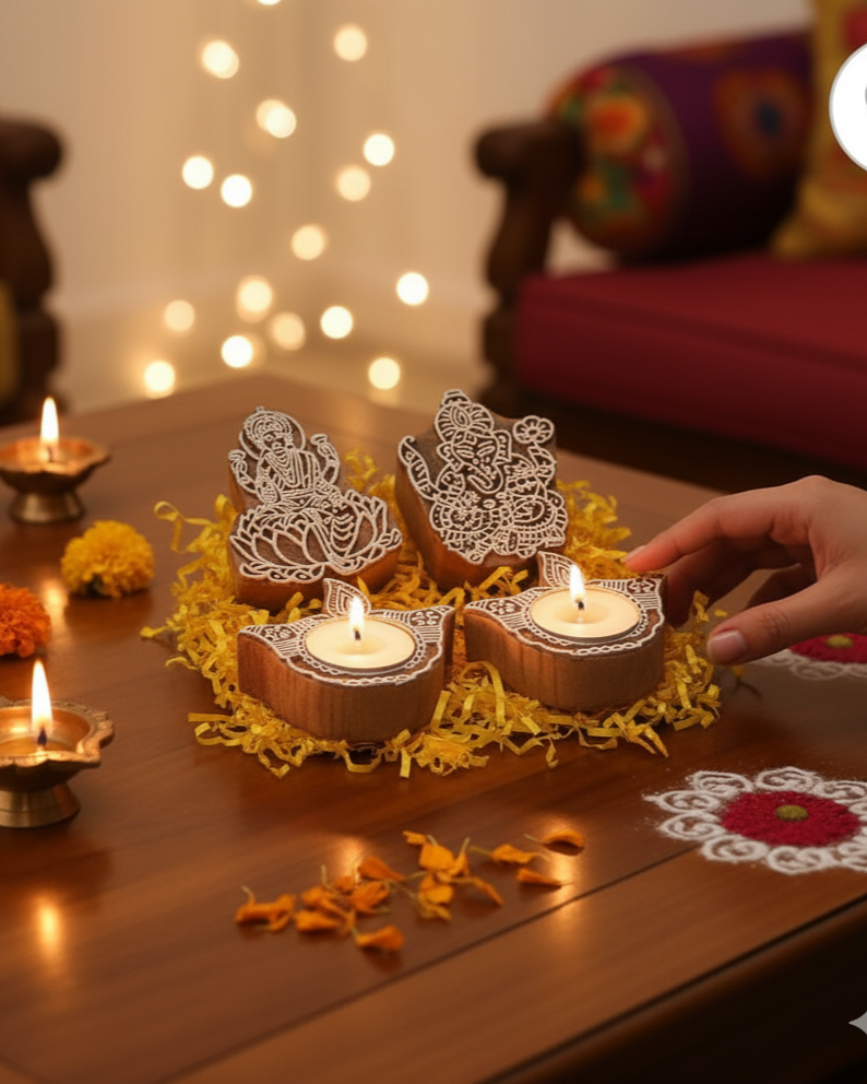 Radiant Blessings: Laxmi & Ganesha Idol Pooja and Home Decor Set