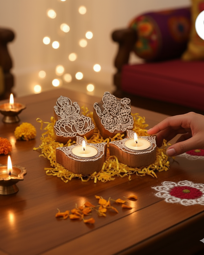 Radiant Blessings: Laxmi & Ganesha Idol Pooja and Home Decor Set