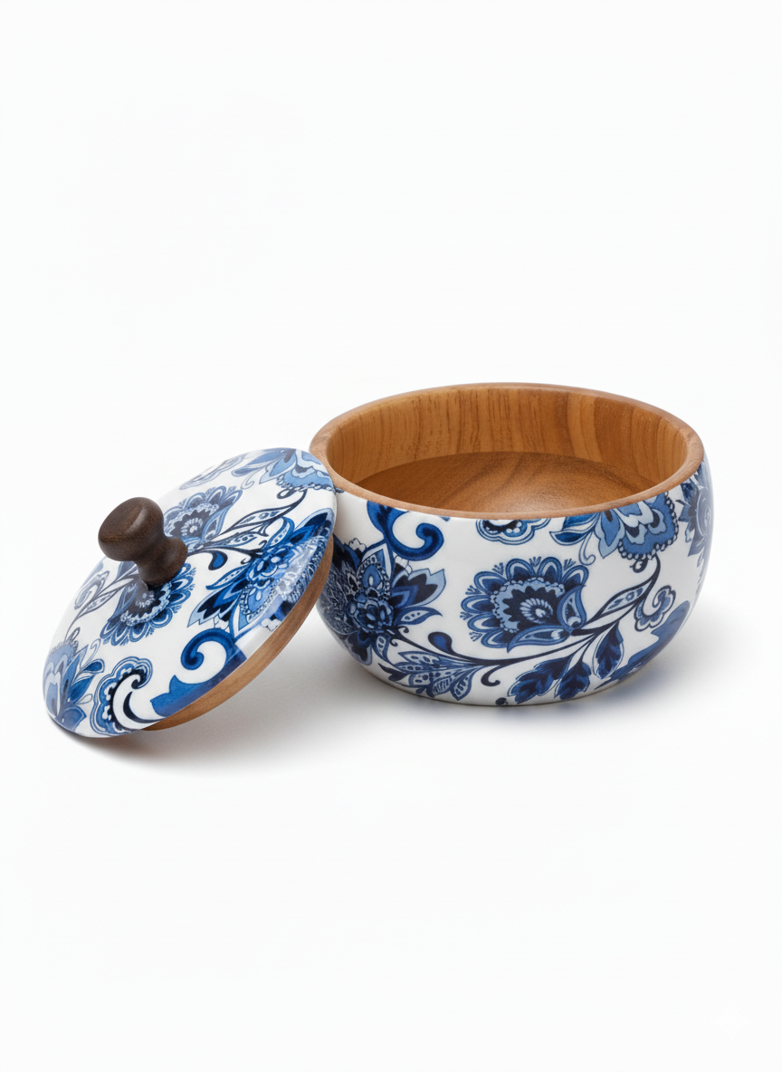 The Neel Kamal Collection: Artisan Wooden Chapati/Roti Box