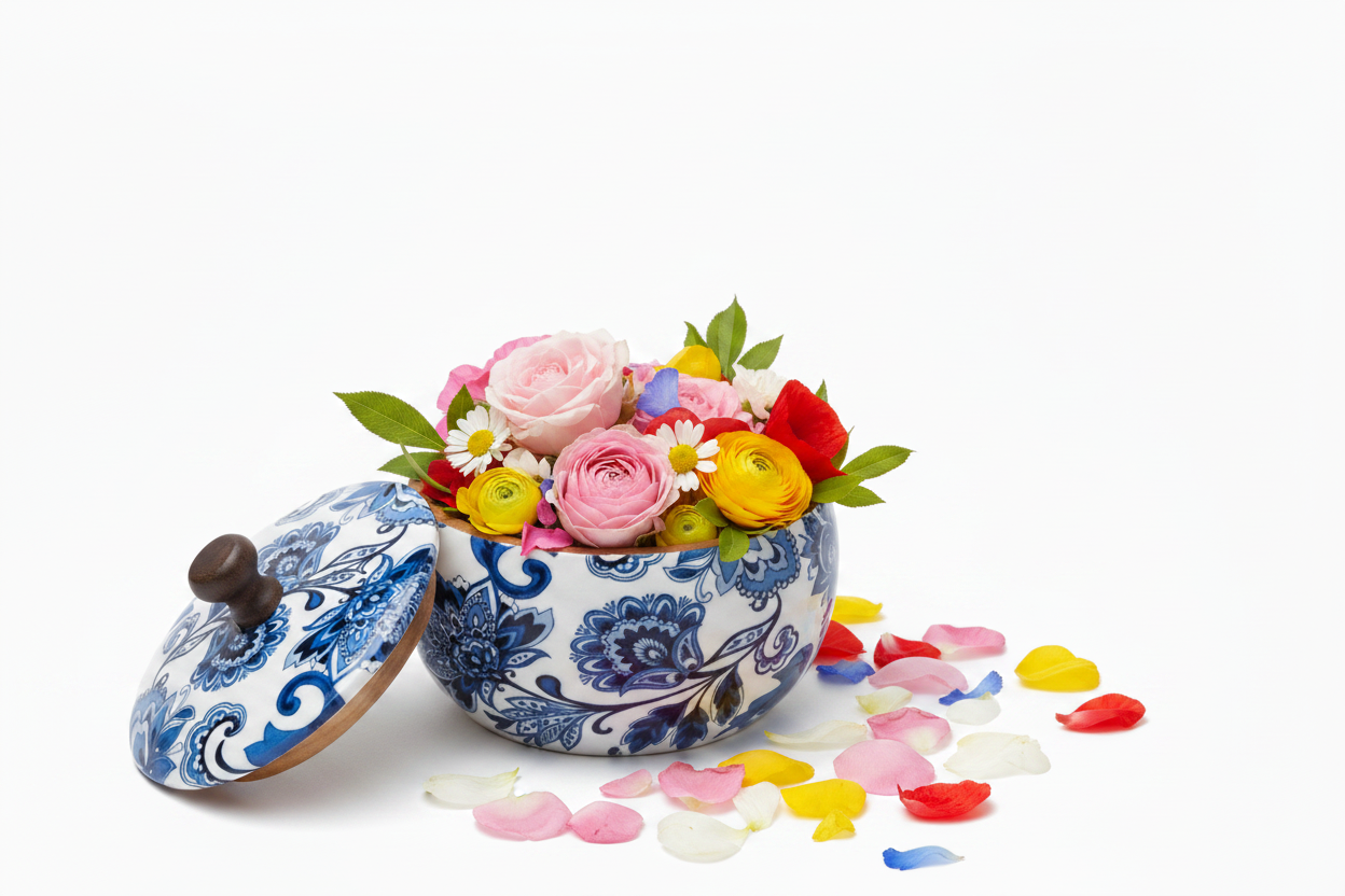 The Neel Kamal Collection: Artisan Wooden Chapati/Roti Box